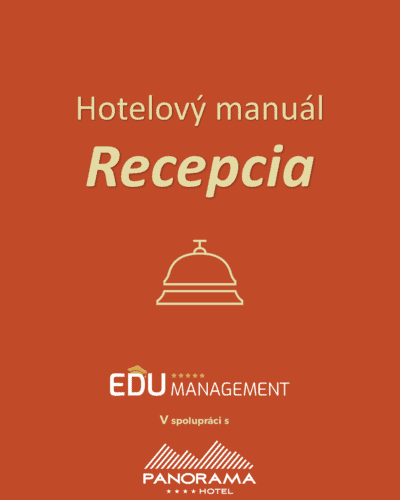 Hotelový štandard recepcia front cover manuál Edumanagement