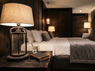 najčastejšie chyby v housekeepingu – prach na lampe v hotelovej izbe